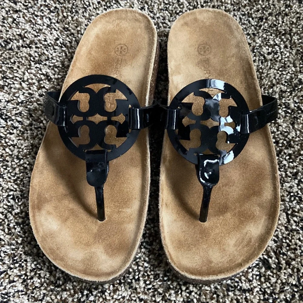 Tory Burch Black Miller Cloud Sandal, worn once